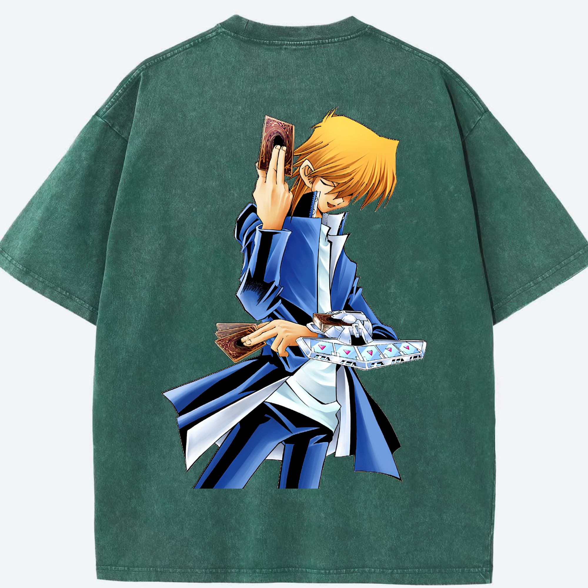 （画像用） 遊☆戯☆王 Yu-Gi-Oh! 綿100% ヴィンテージ風 半袖Tシャツ（背面プリント）